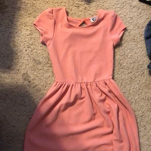 Salmon pink dress